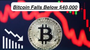 Read more about the article Bitcoin Falls Below $40,000